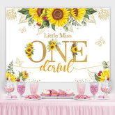 Wenig Vermissen Einzigartig Sonnenblume 1 Geburtstag Hintergrund